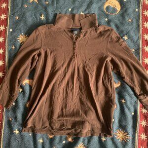 Brown Y2K Button Up